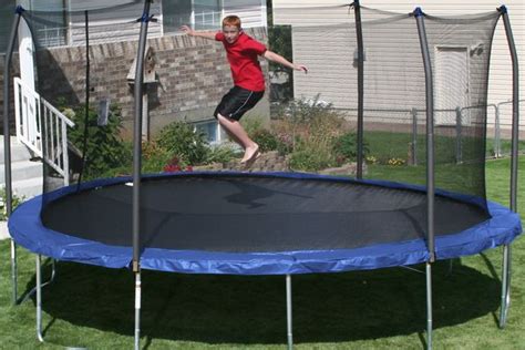Trampoline for adults too .